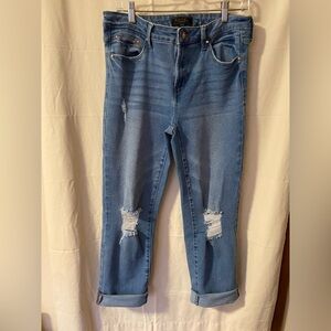 RACHEL Rachel Roy Light Blue Distressed Skinny Jeans